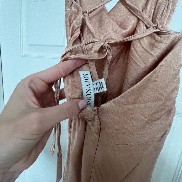 Shona Joy La Lune lace back maxi dress in desert rose - Picture 6 of 7